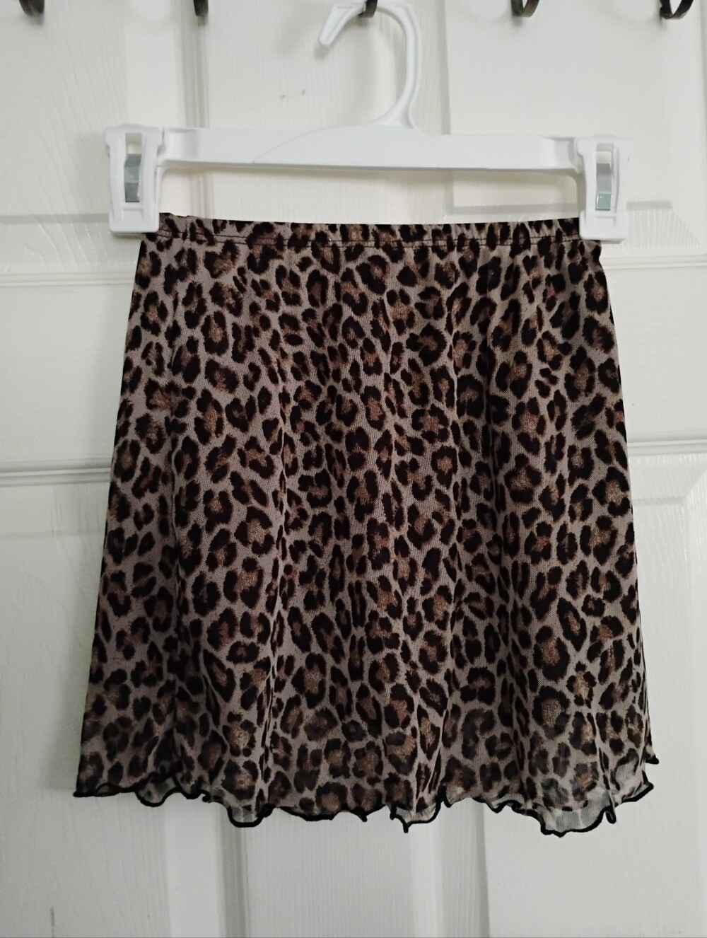 See You Monday Leopard Print Mini Skirt